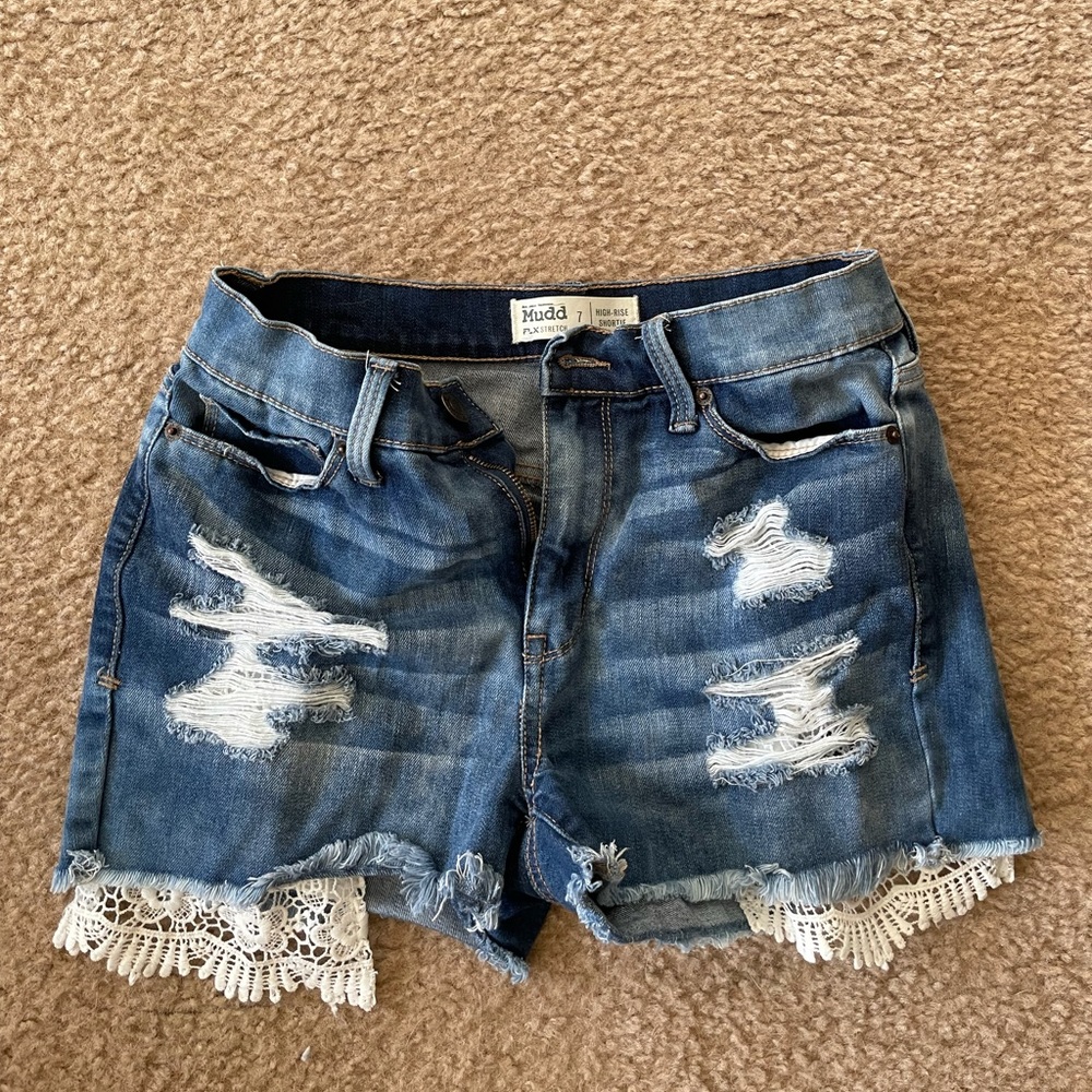 Mudd High Waisted Jean Shorts
